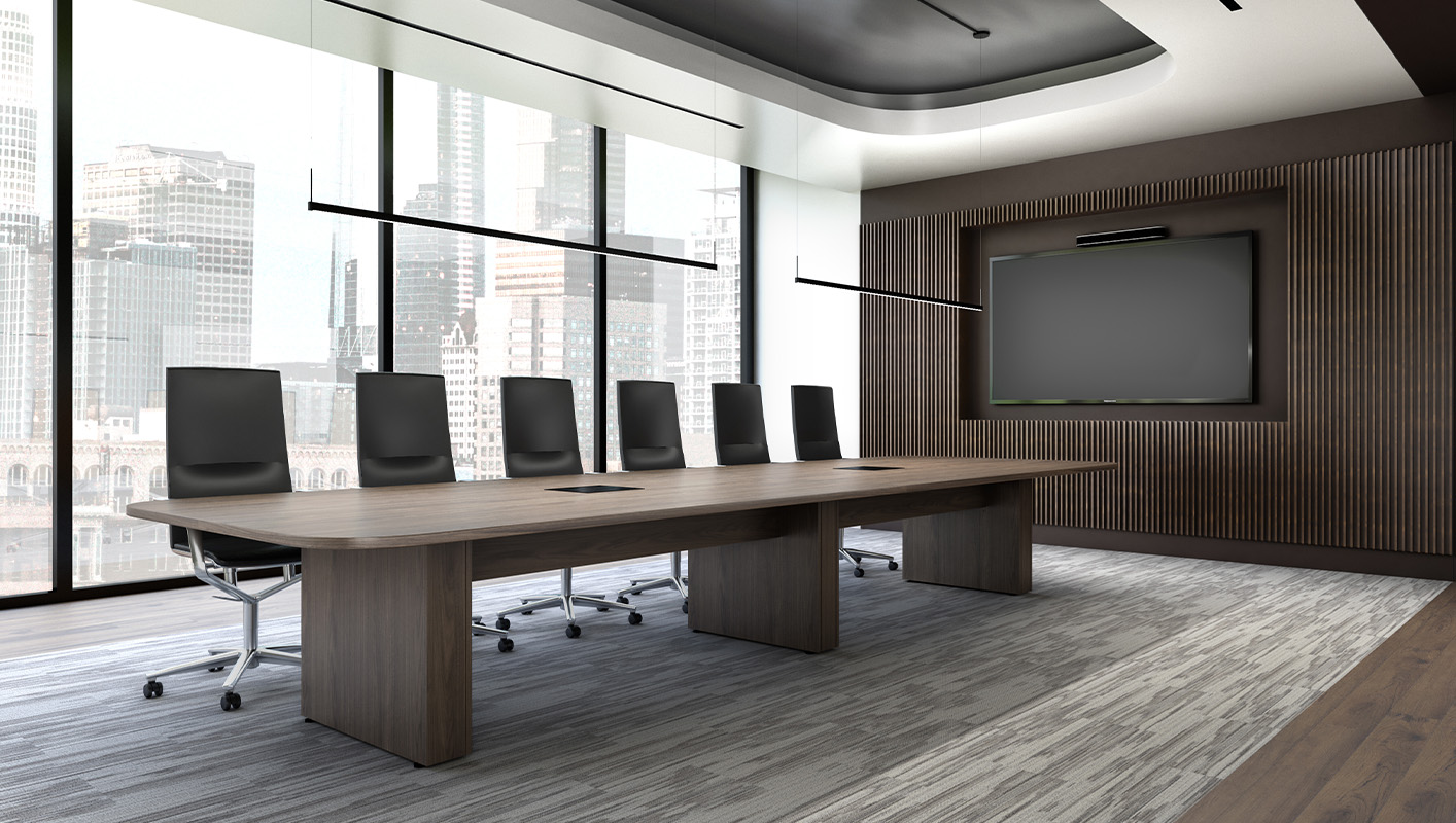 Foundation table in a conference room. 