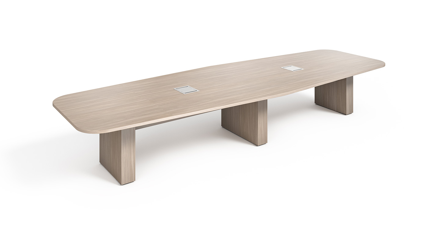 Foundation conference table with white background. 