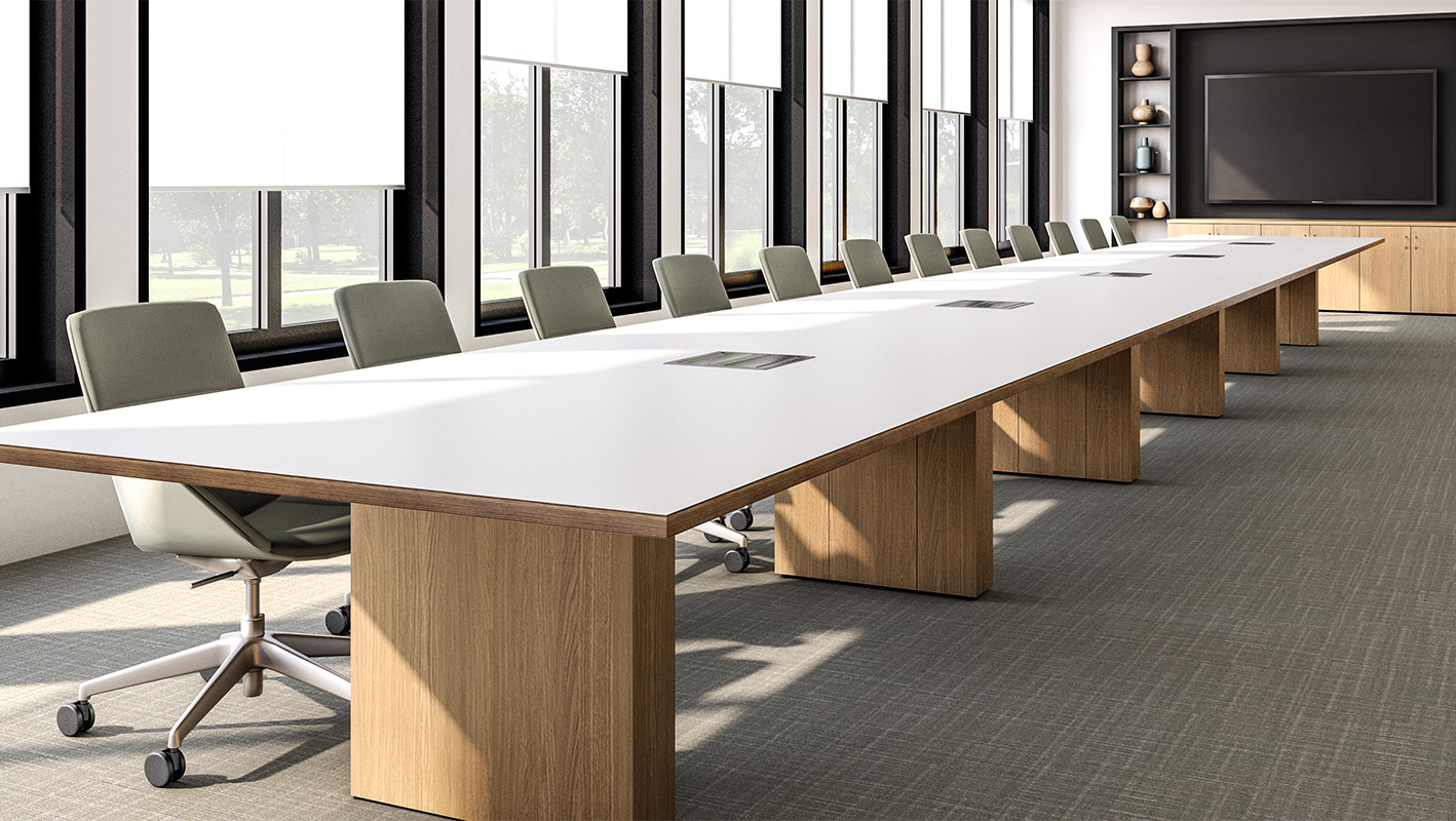 Foundation table in a conference room. 
