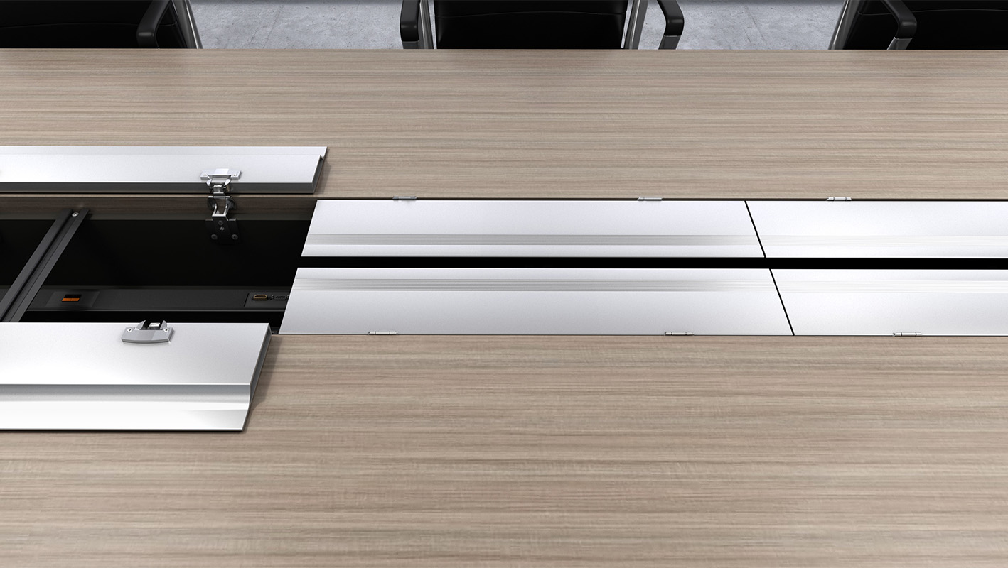 Foundation table with trough. 