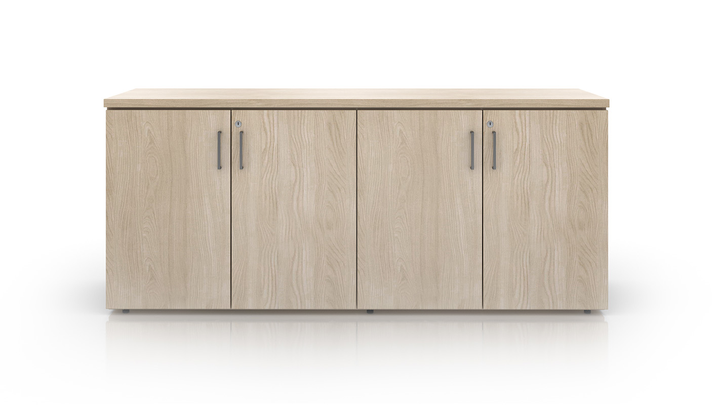 Foundation credenza with white background. 