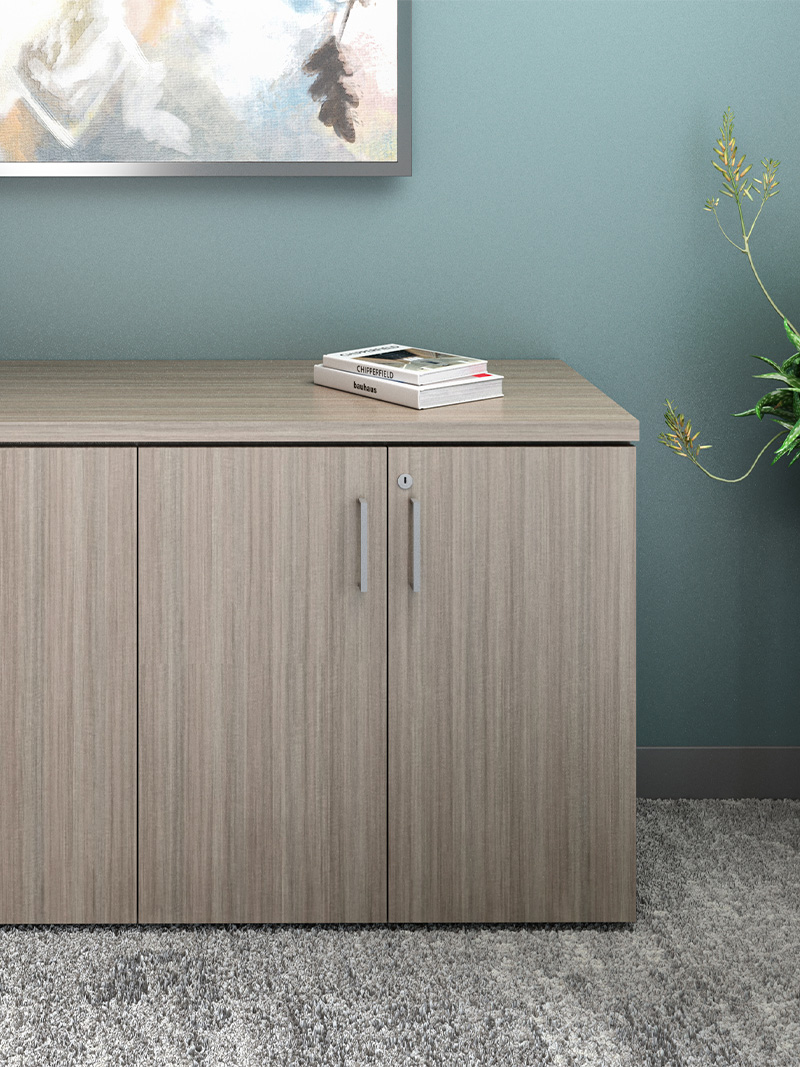 Foundation credenza in an office. 