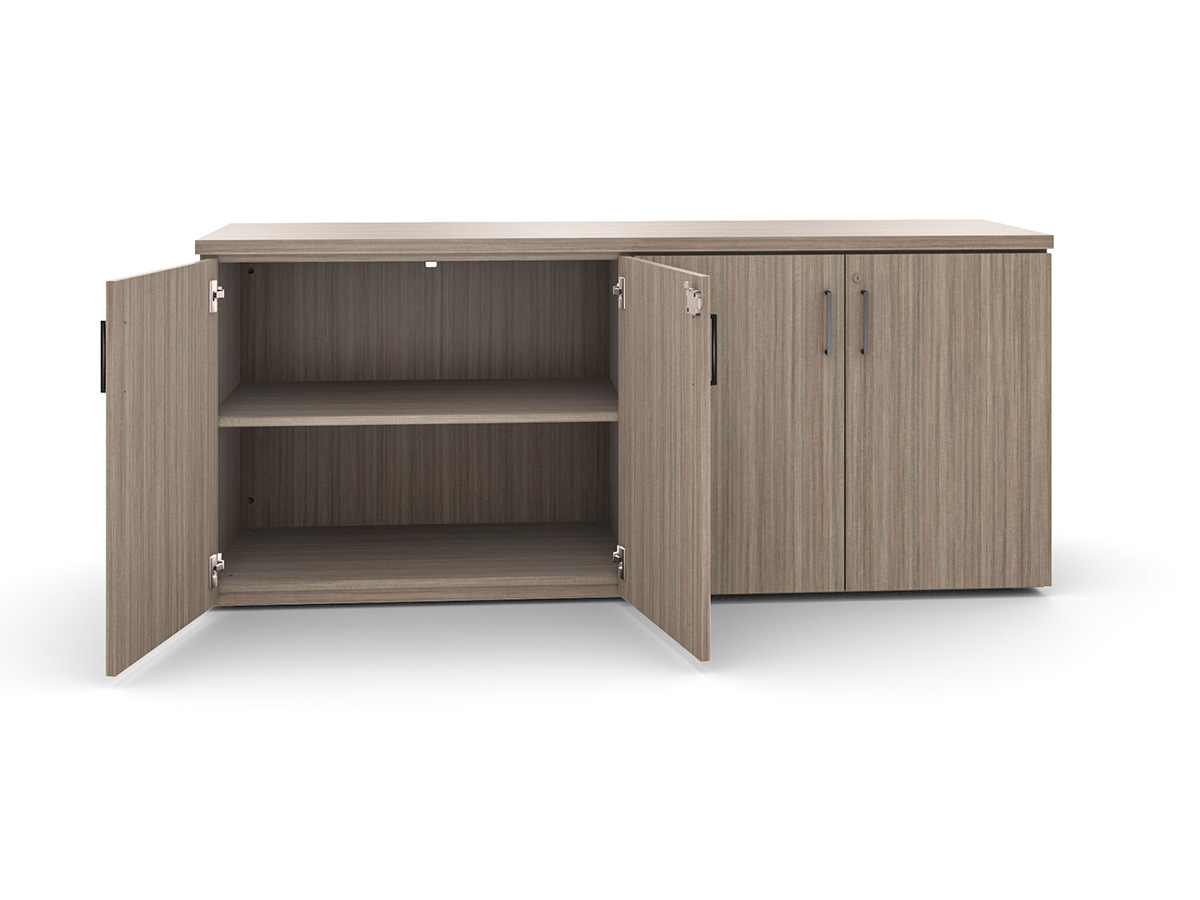 Foundation credenza with white background. 