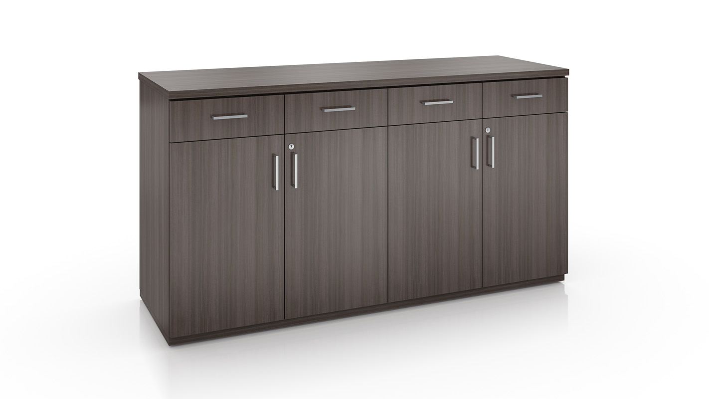 Foundation credenza with white background. 