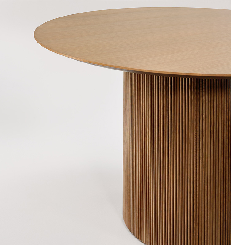 Foundation drum with tambour. 