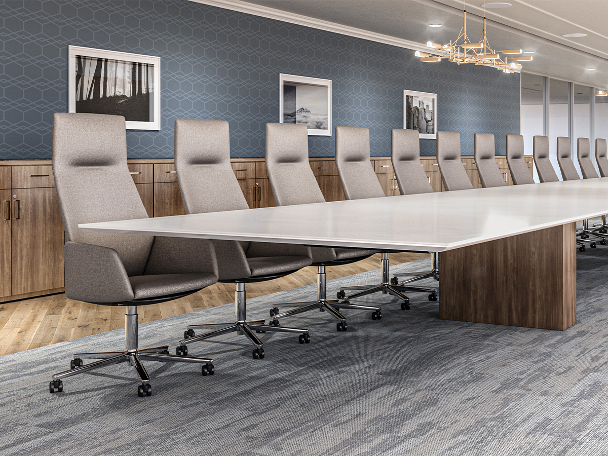 Foundation EX table in a conference room.