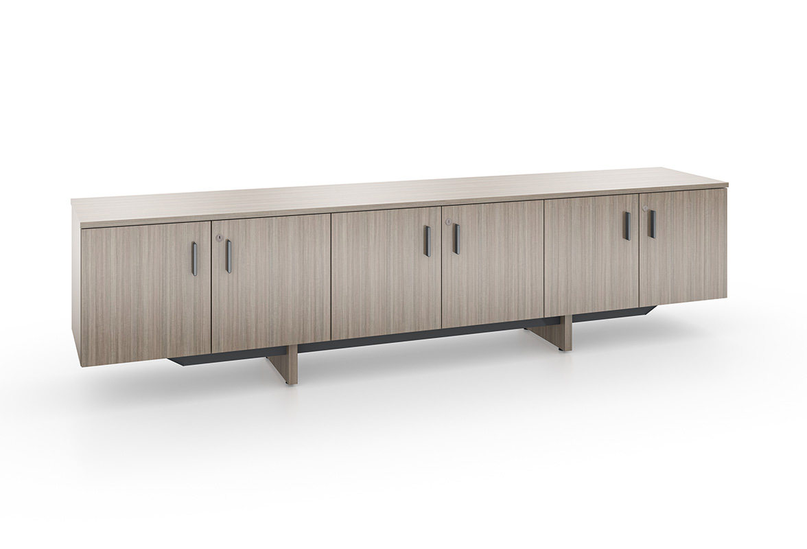 Foundation EX credenza with white background. 