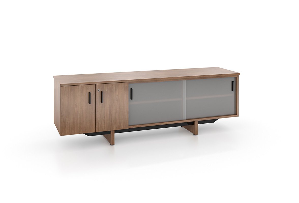 Foundation EX credenza with white background. 
