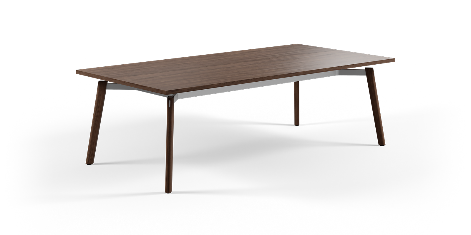 Ligouri conference table with white background. 