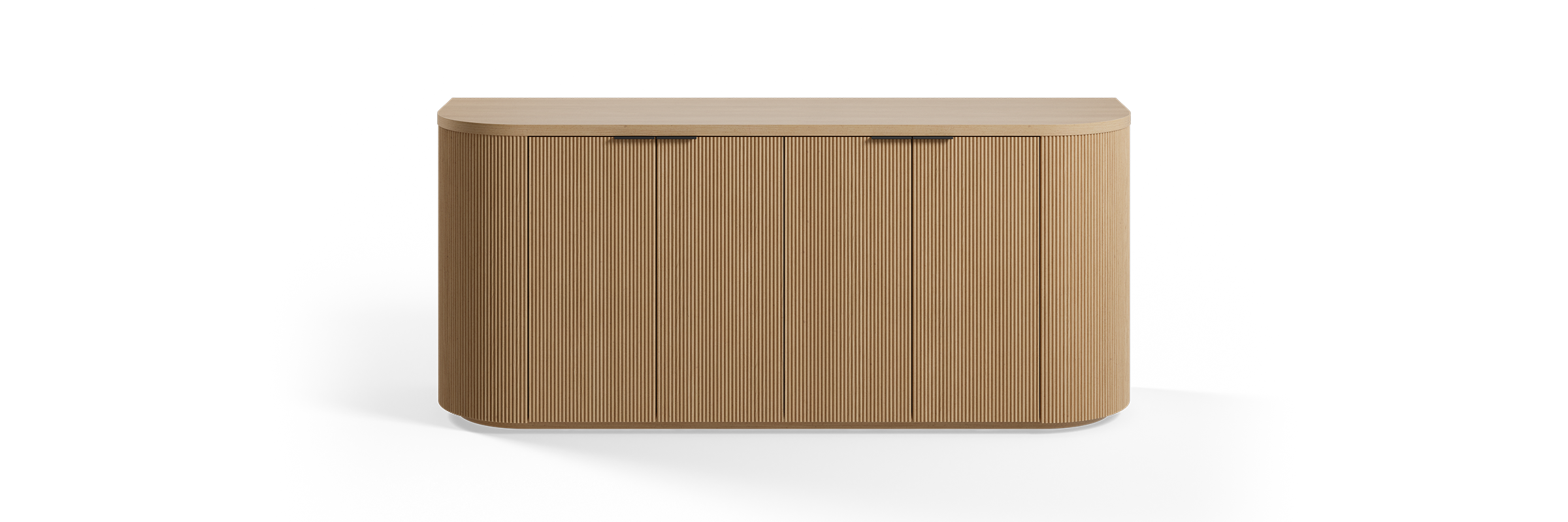 Luna credenza with tambour. 