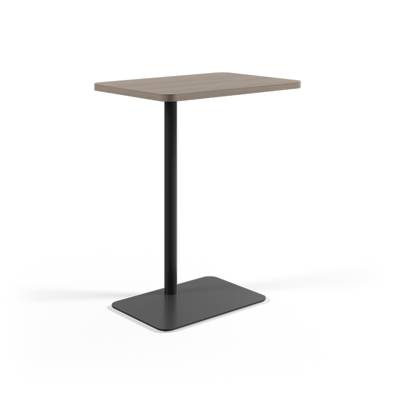Universal laptop table on white background.