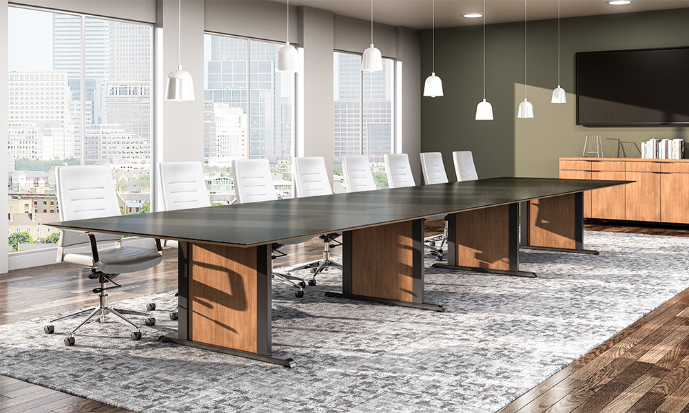 Impression Conference Table in bright conference room setting
