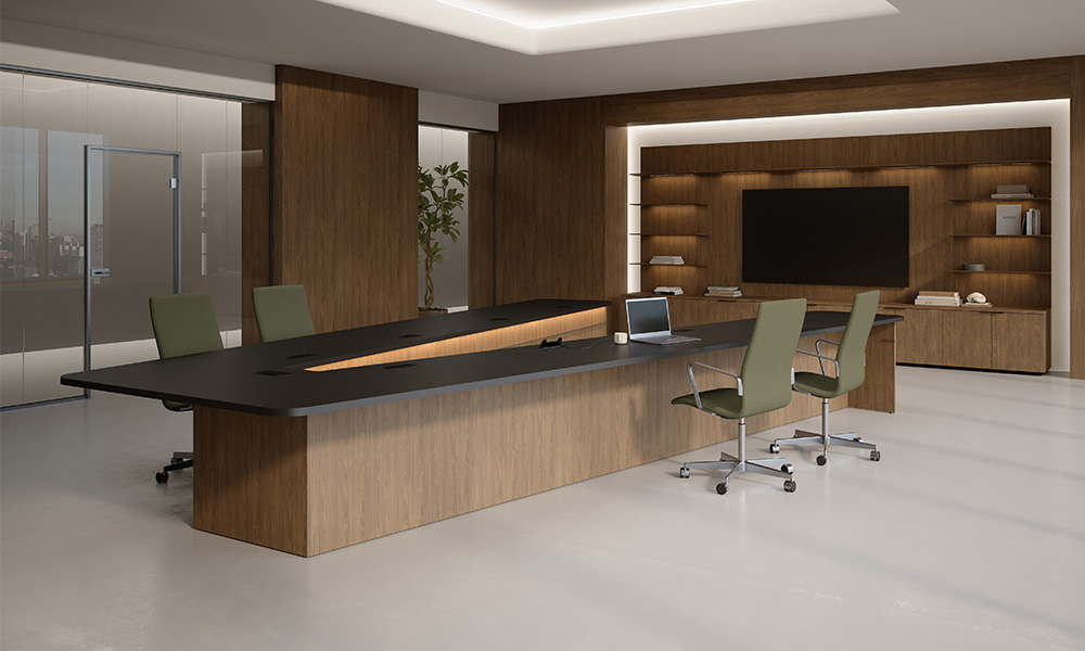 VOU Conference Table with chairs in conference room application