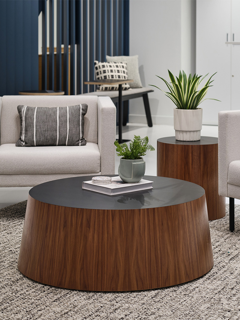 Oh Hey Coffee and Side table in third space application