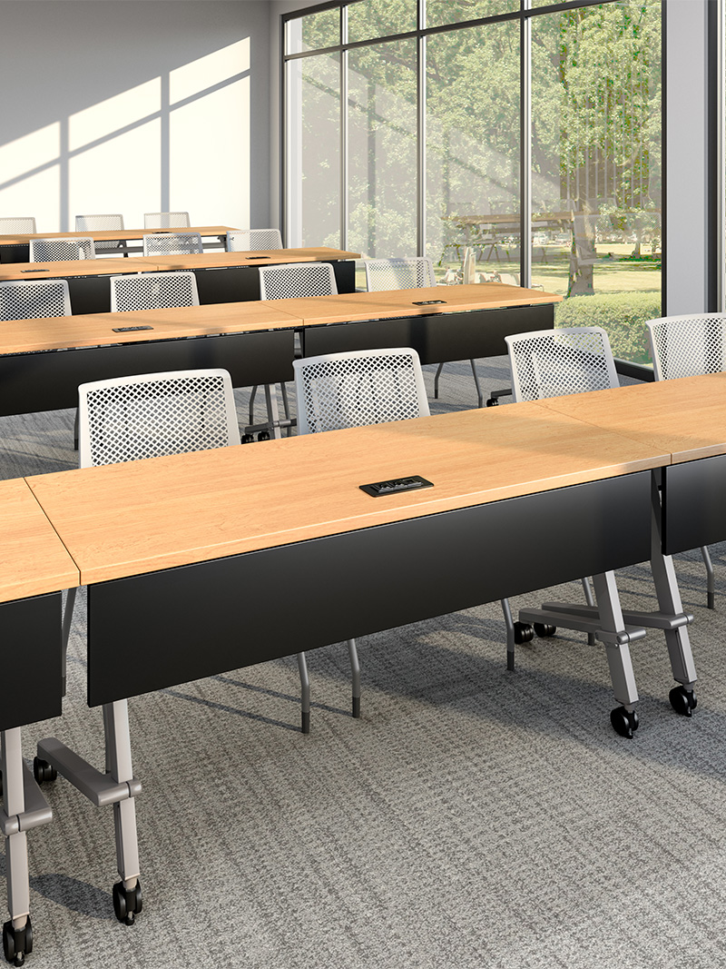 Rows of Quantum Flip Tables in classroom application