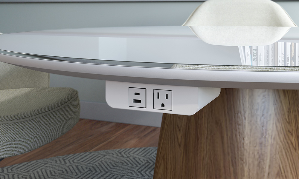 Satellite power unit mounted under Foundation Taper Drum worksurface