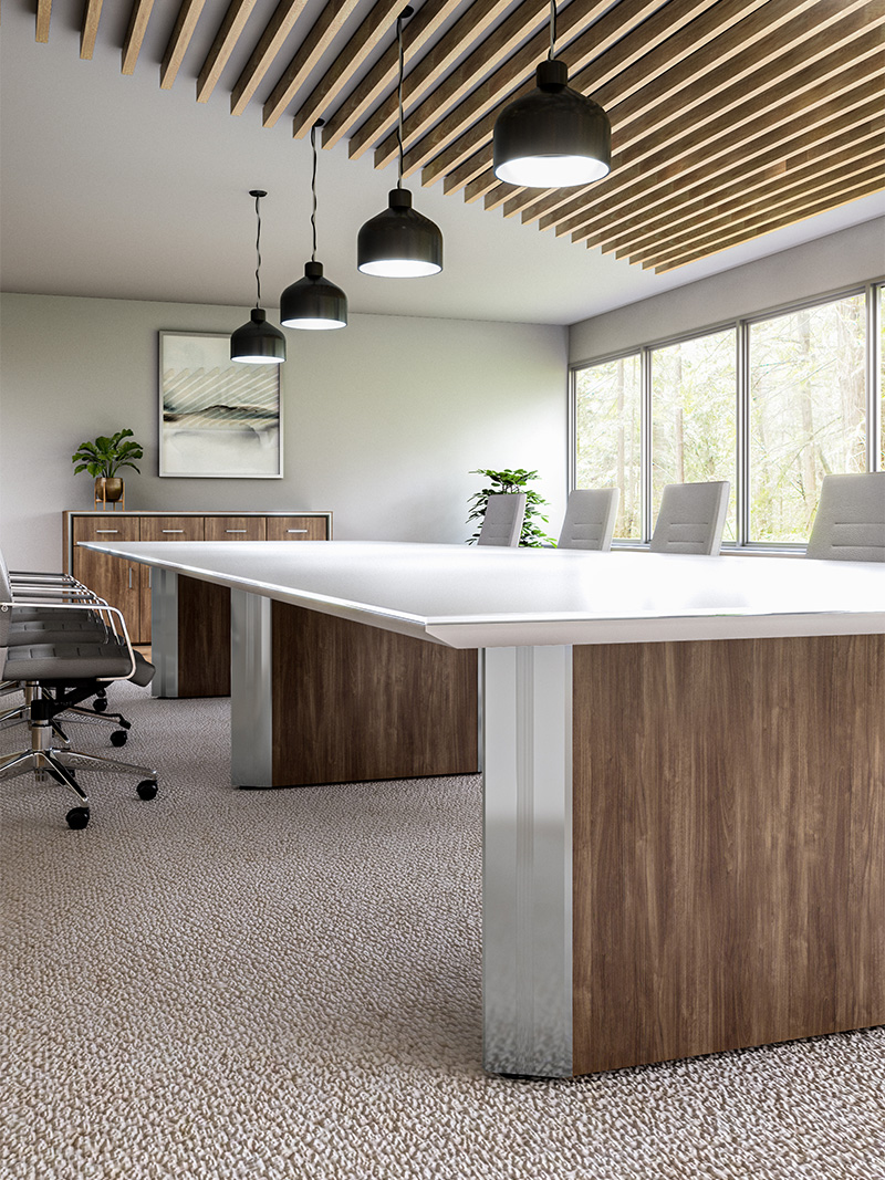 Stealth Conference Table with coordination conference table in conference room
