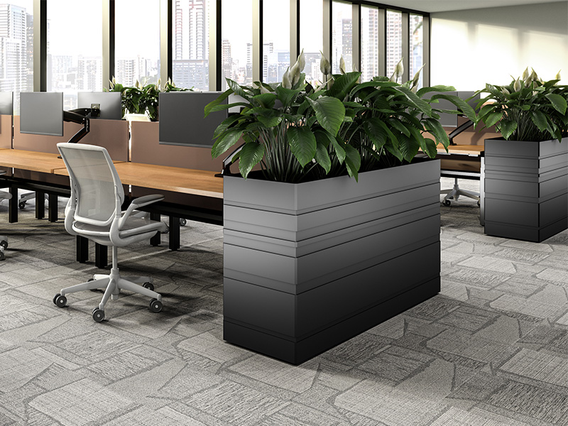 Terra Planter in end-of-run open-plan configuration