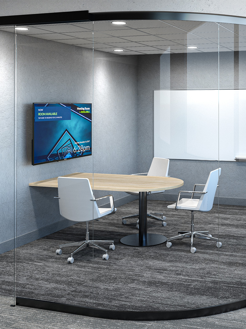 Preconfigured Videosharing Table in private meeting space