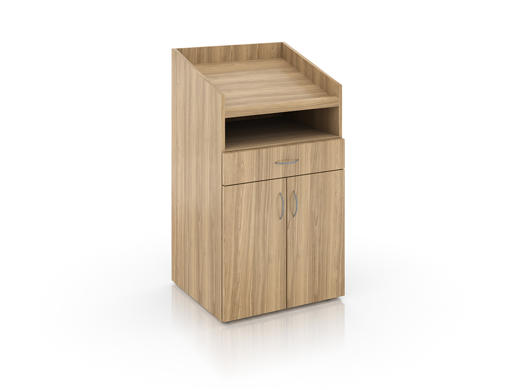 Foundation lectern on white background. 