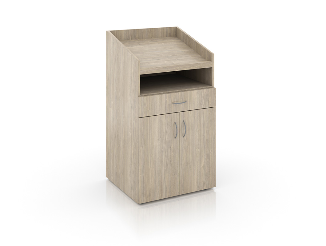 Foundation lectern on white background. 