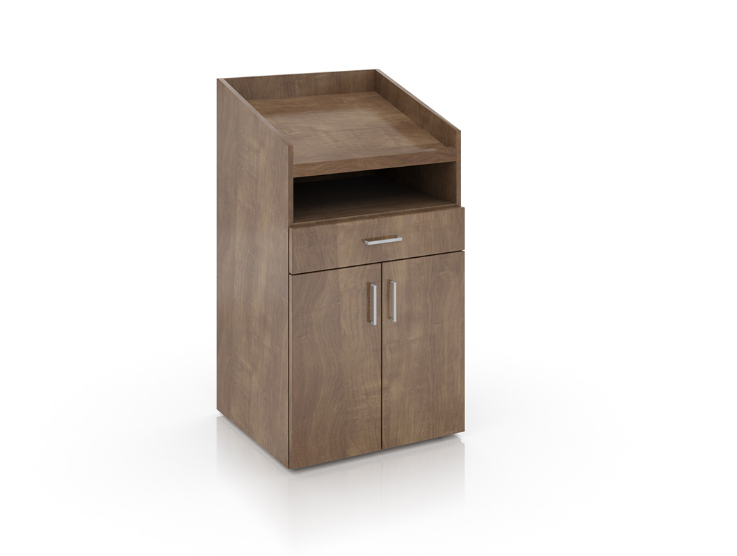 Foundation lectern on white background. 
