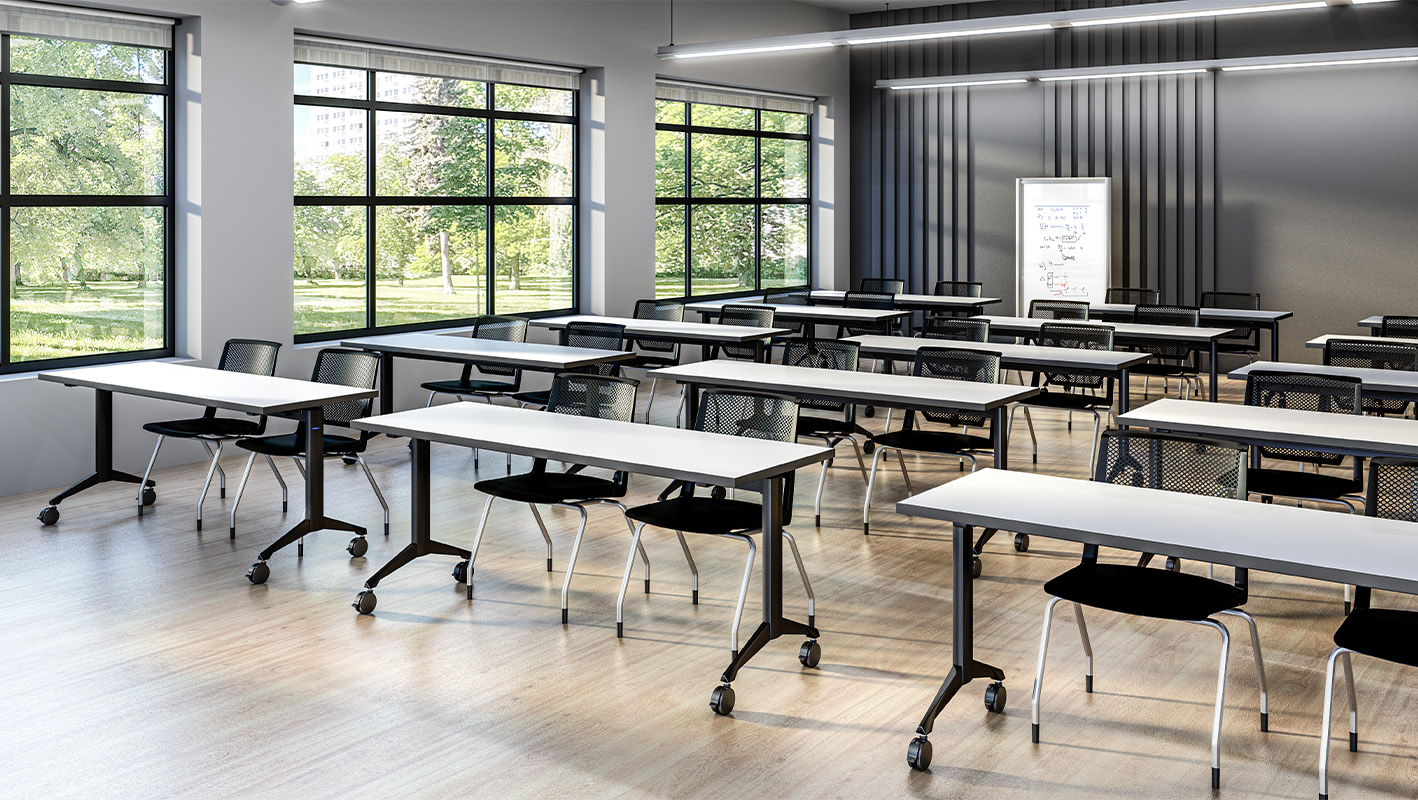 Zori Training Tables in classroom configuration