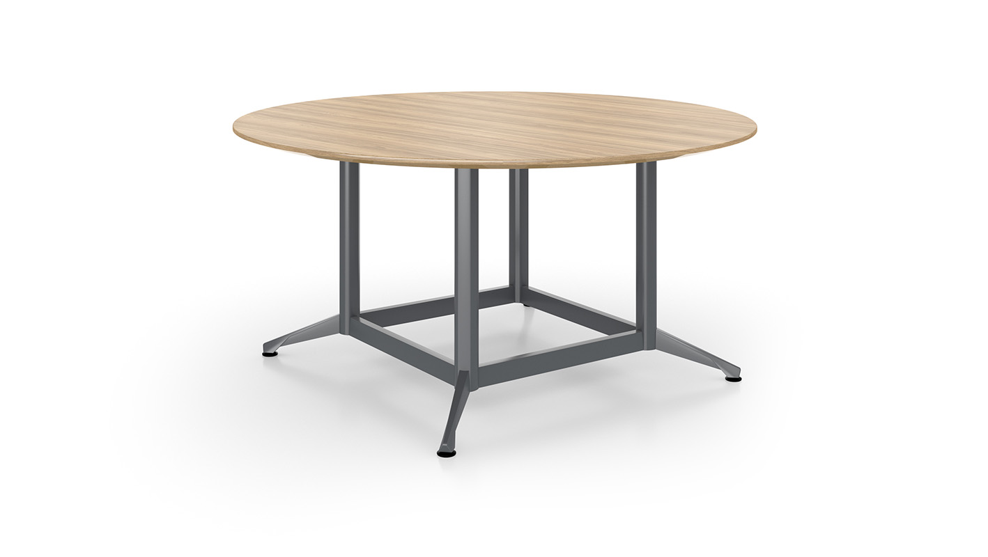 Zori 4-Post X-Base table against white background