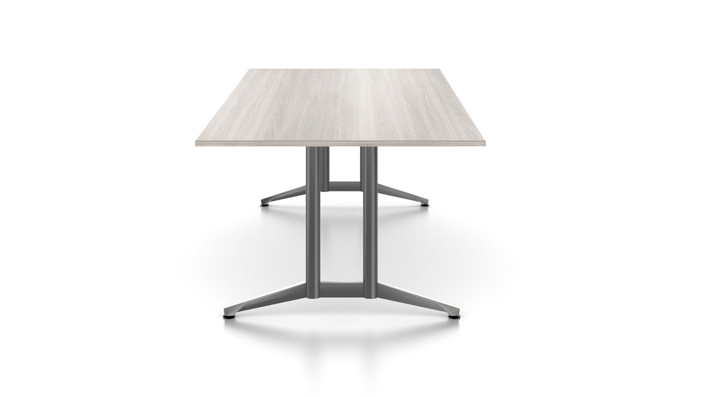 Zori TT-Leg conference table against white background