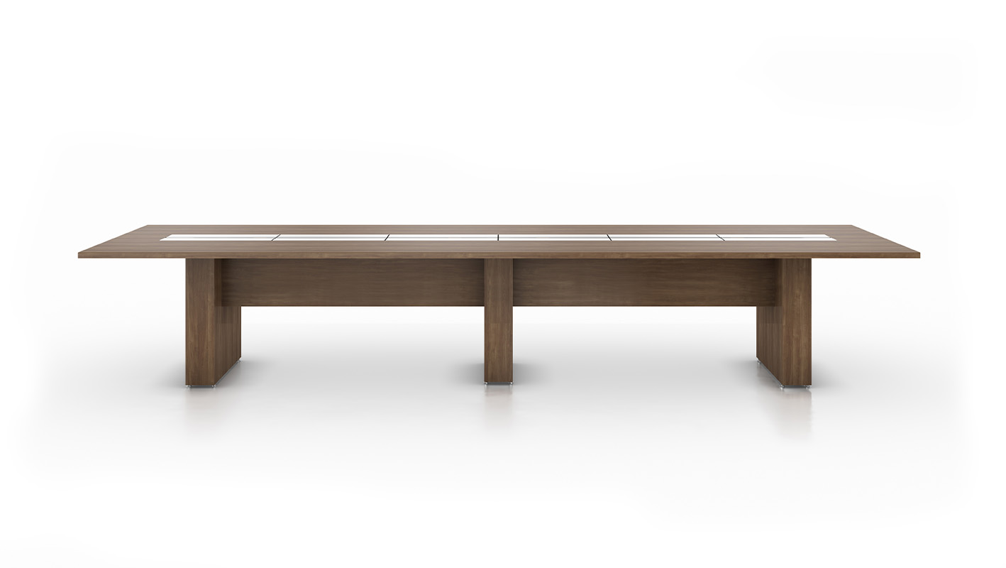 Foundation table with troughs on white background. 
