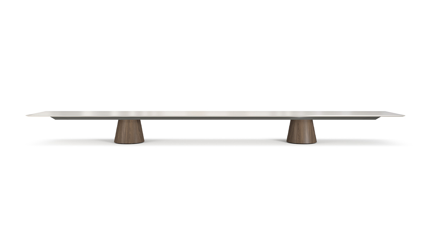 Foundation tapered drum EX table on white background. 