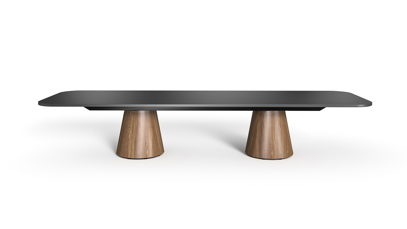 Foundation tapered drum EX table on white background. 