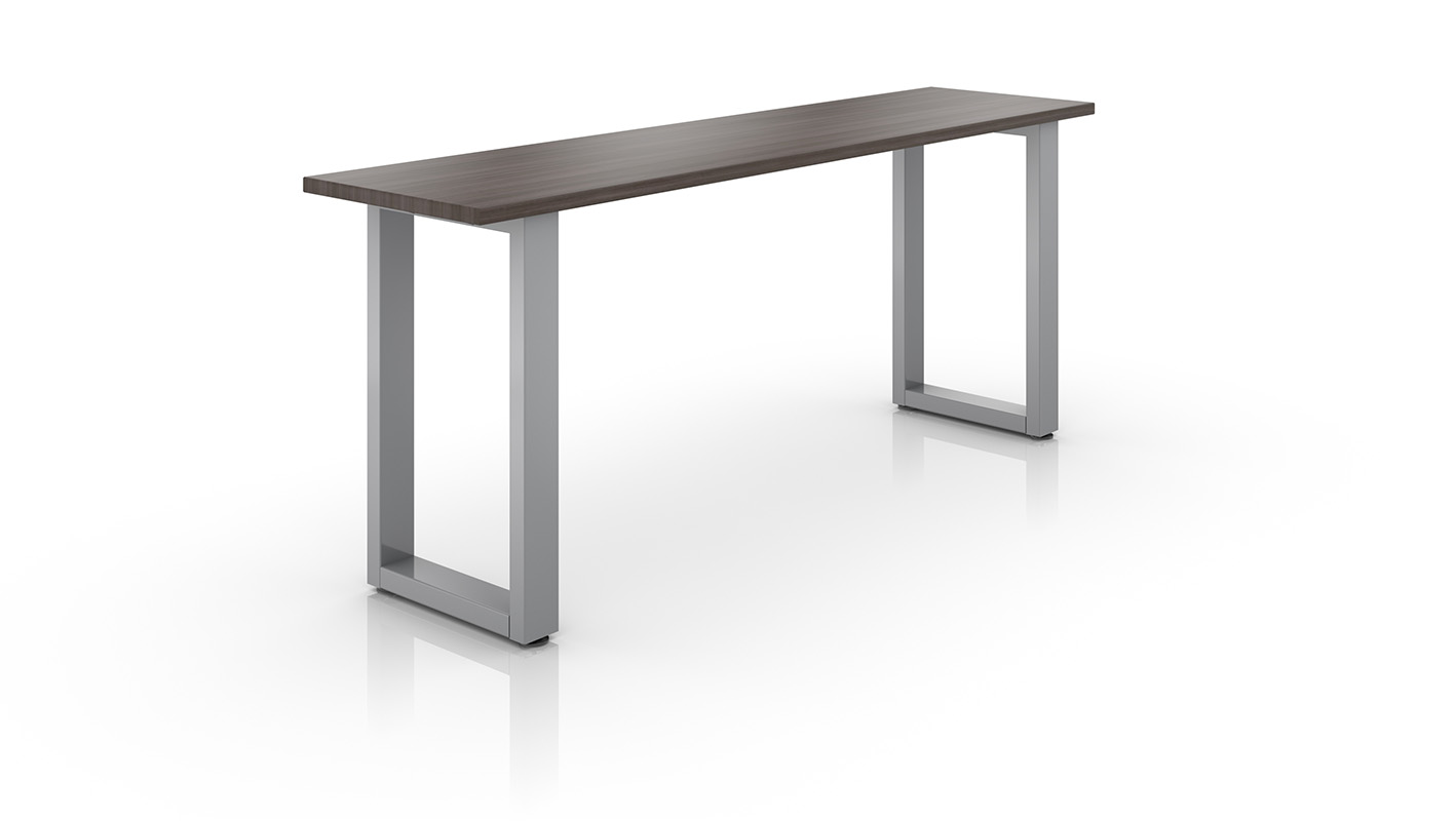 Impression table on white background. 