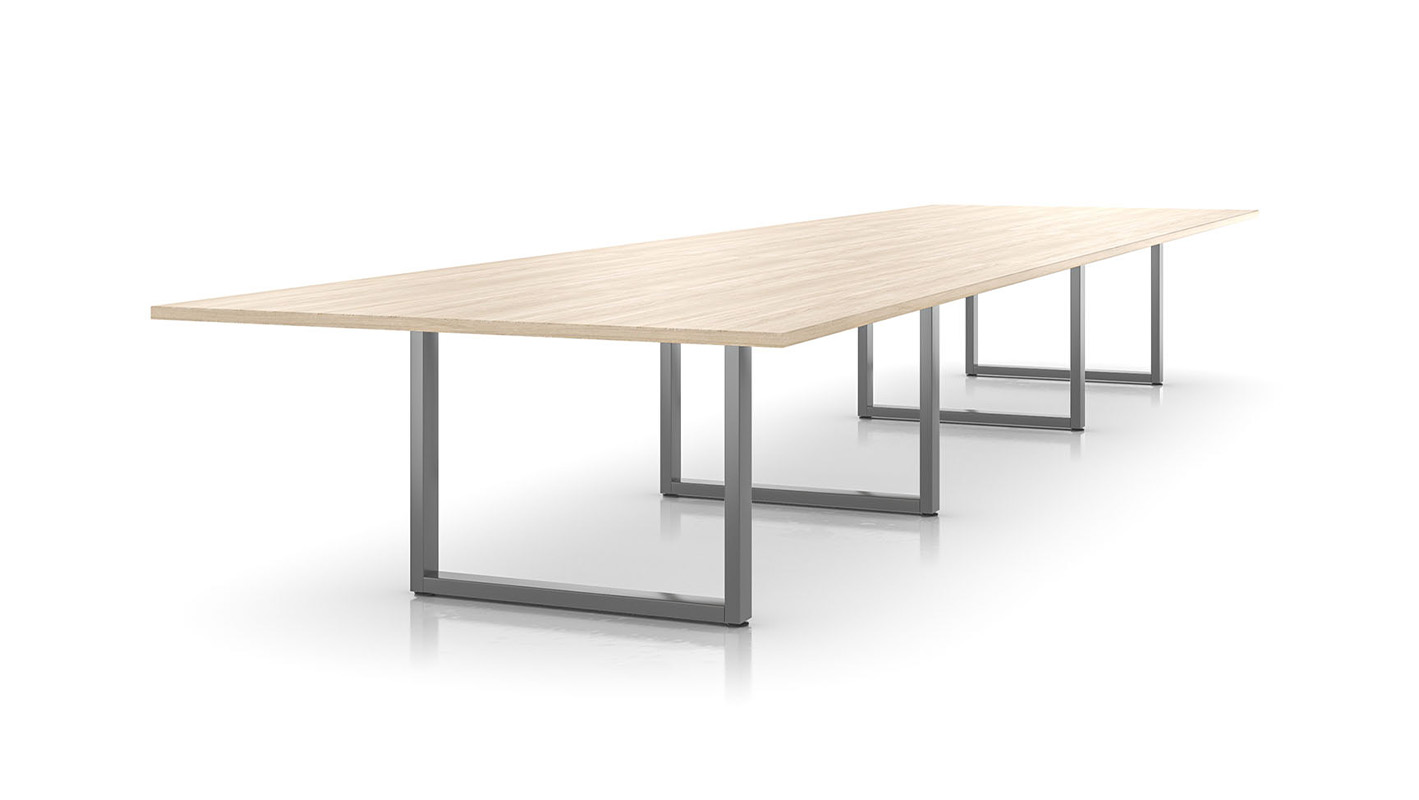 Impression table on white background. 