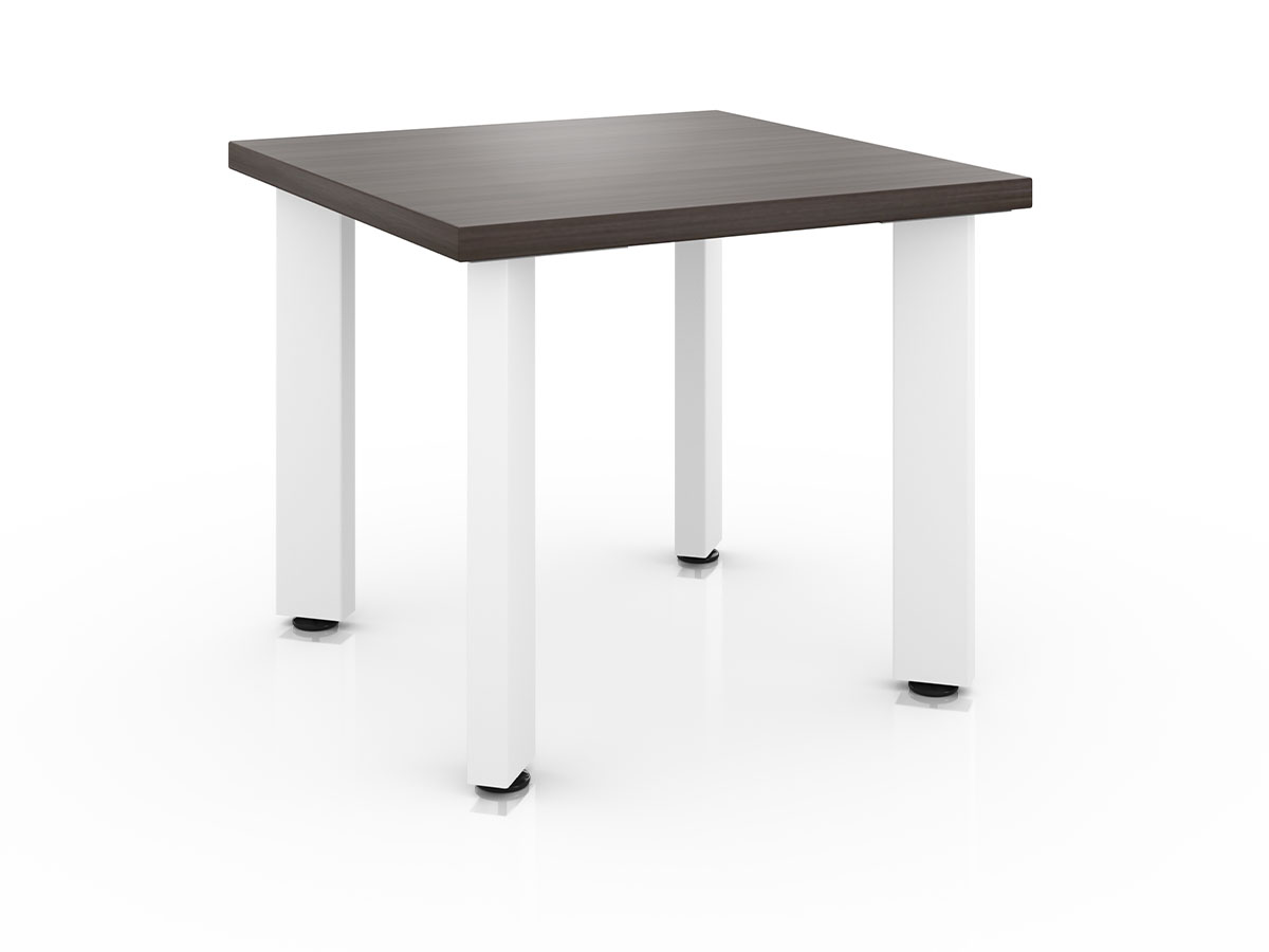 Impression table on white background. 