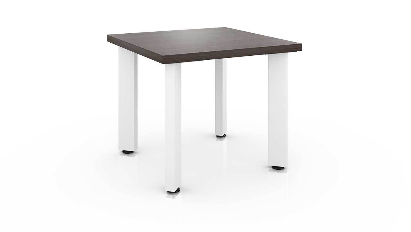 Impression table on white background. 