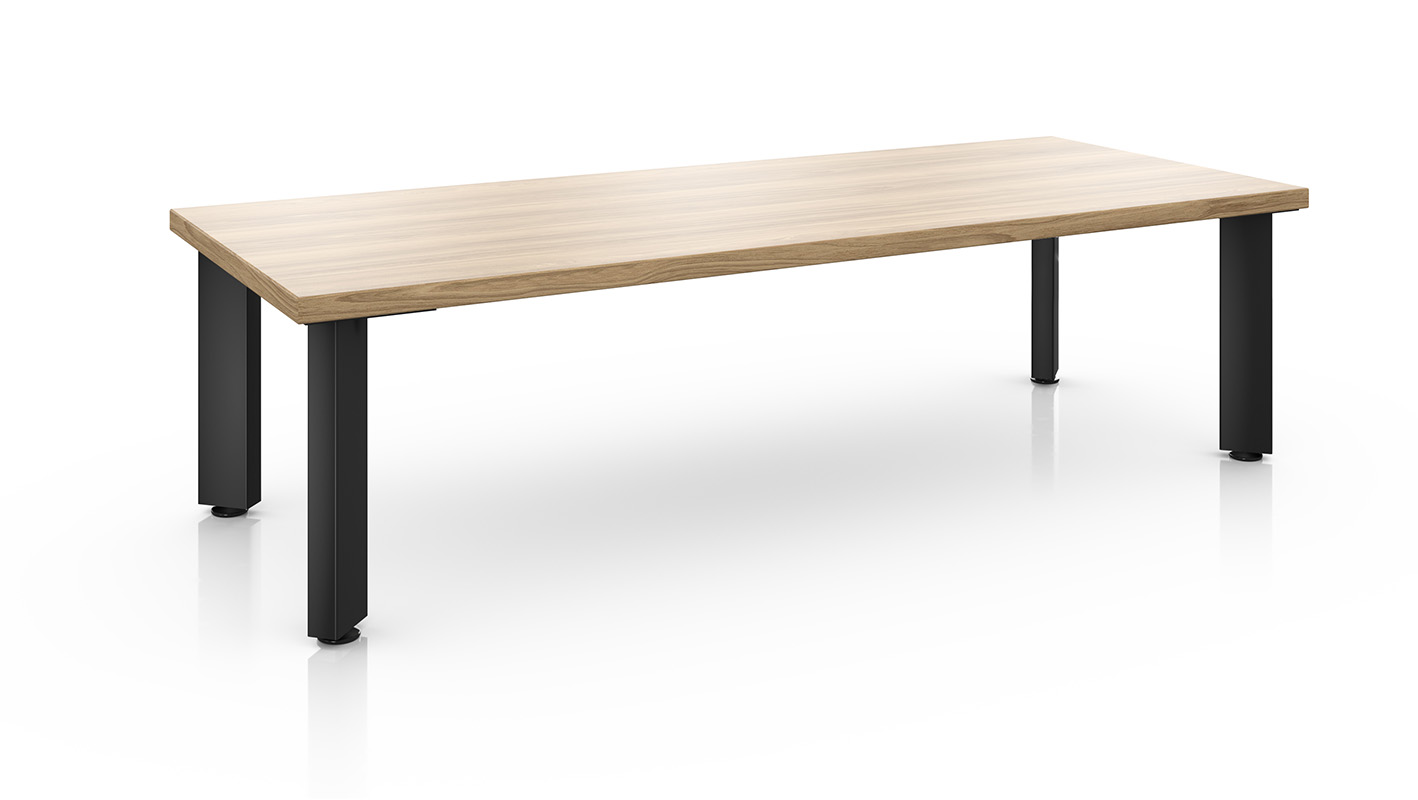 Impression table on white background. 