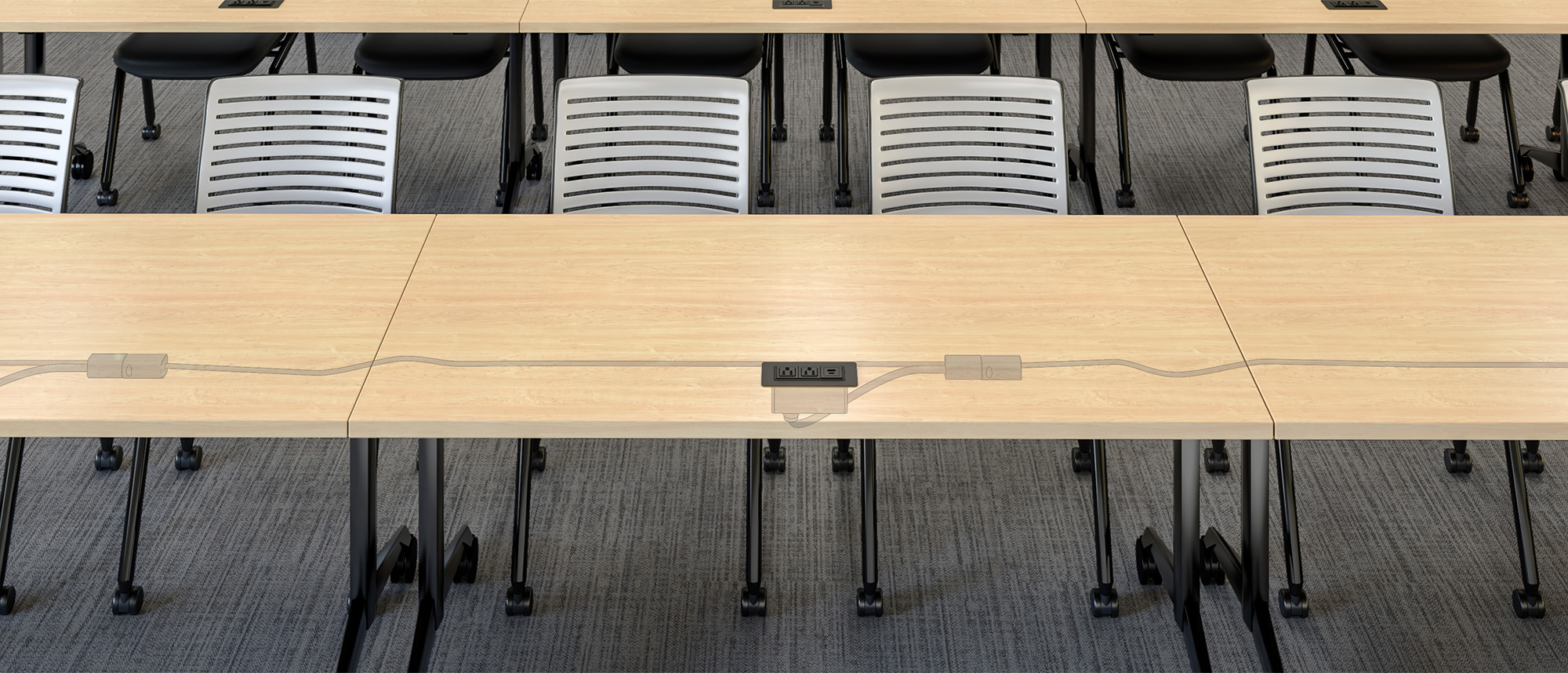 Training tables with integrated Interlink iQ power