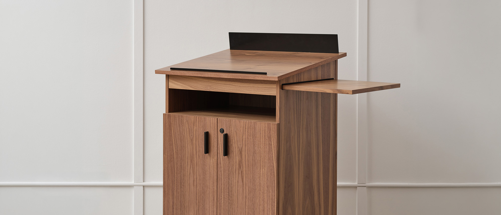 Ligouri Lectern against wall