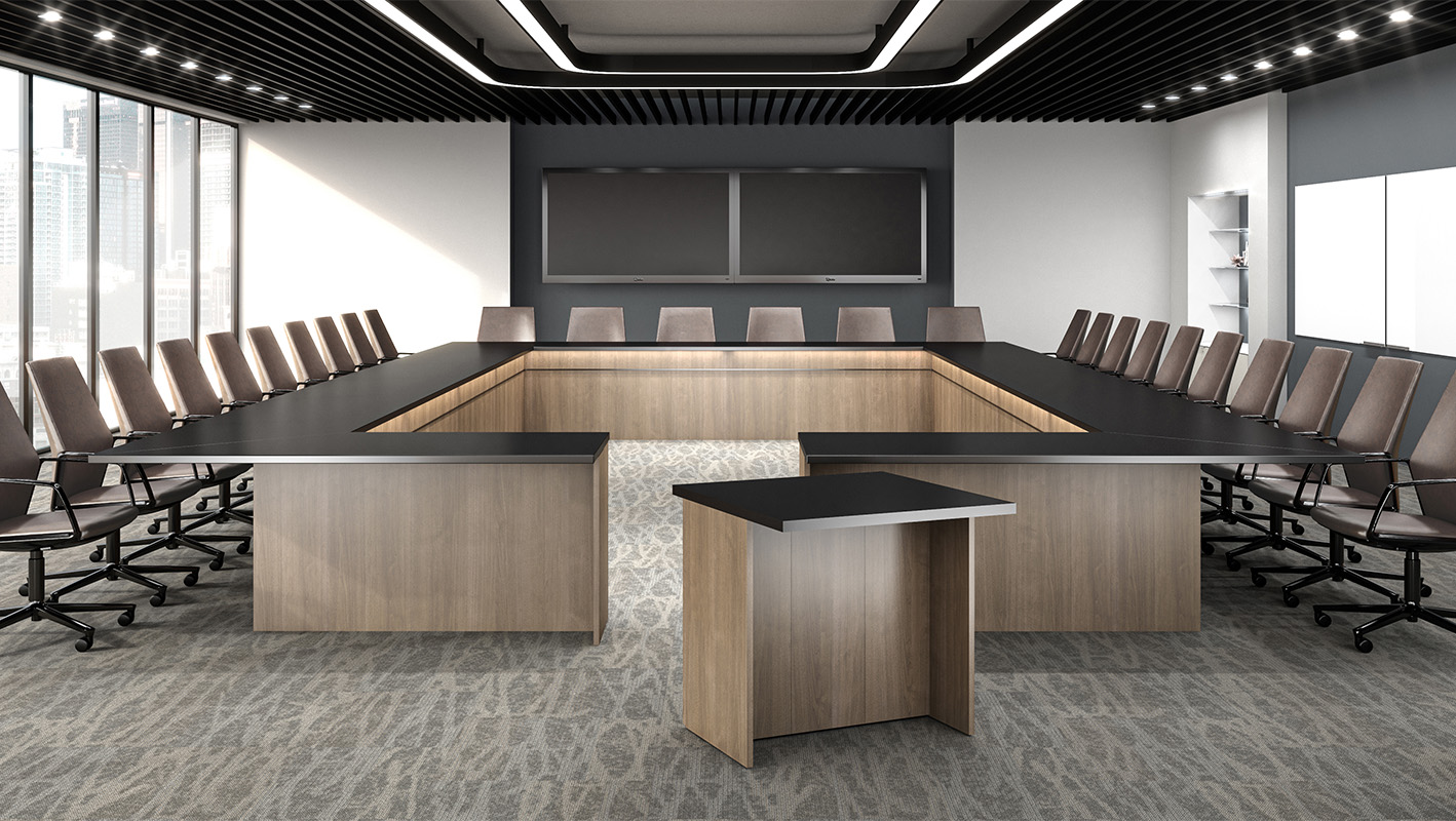 VOU O-Shaped conference table in conference room