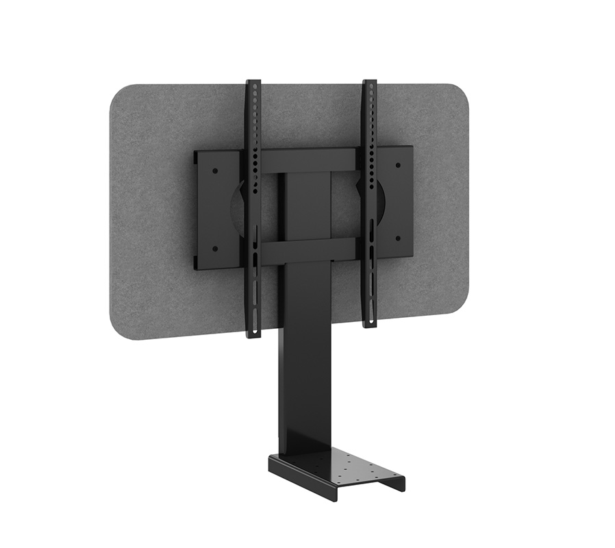 Universal Monitor Mount with acoustic backer on white background