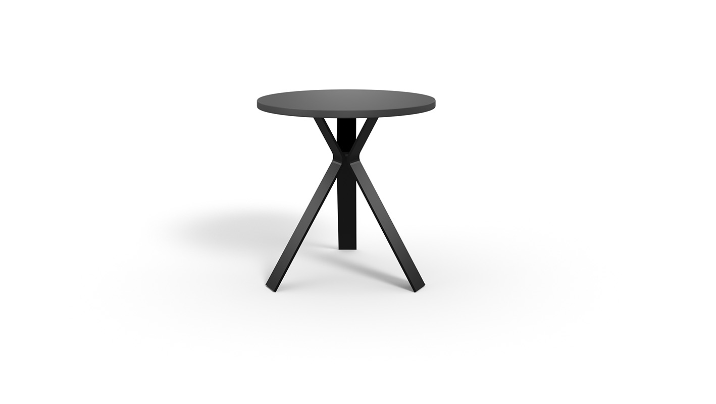 Tangent Side Table on white bakcground