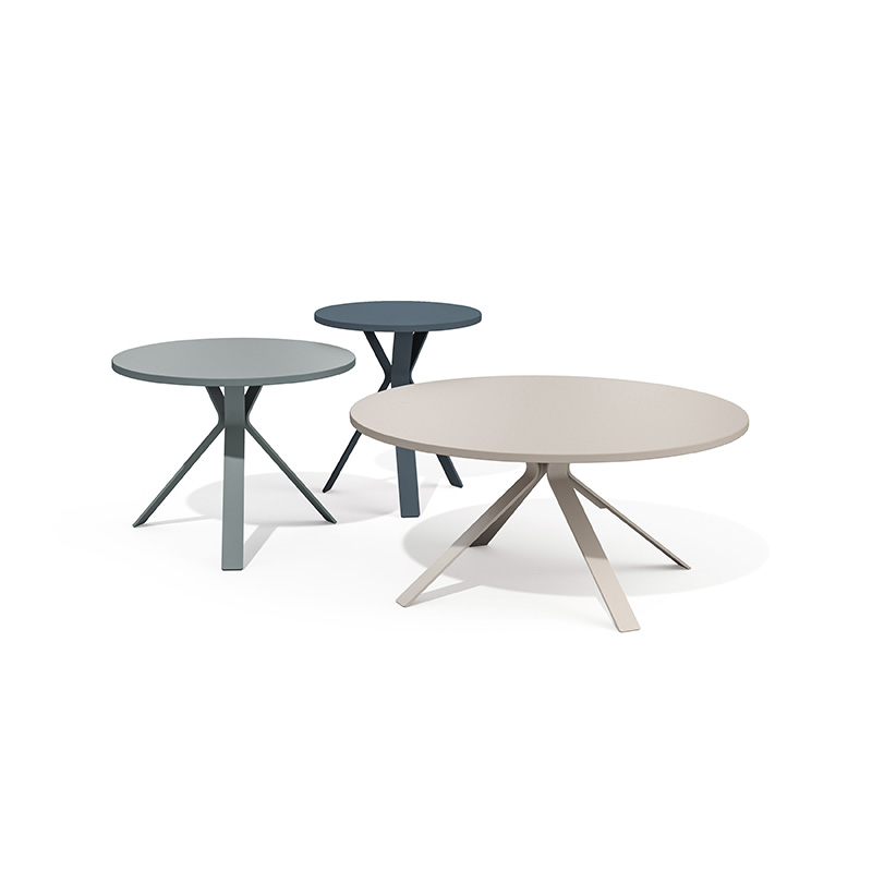 Nested Tangent Occasional Tables on white background
