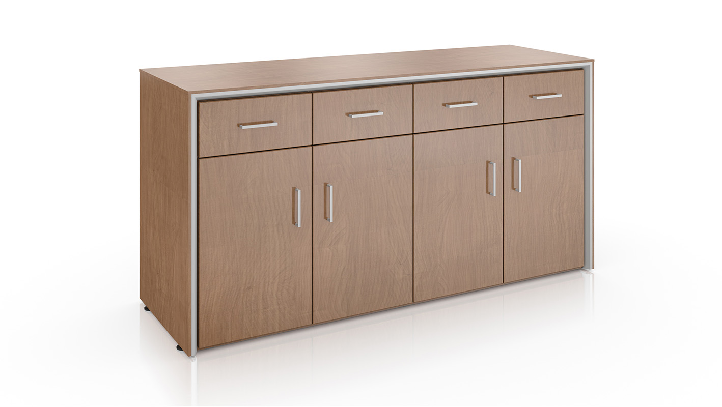 Stealth Credenza on white background