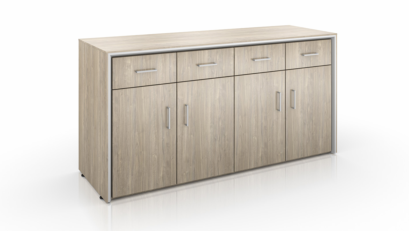 Stealth Credenza on white background