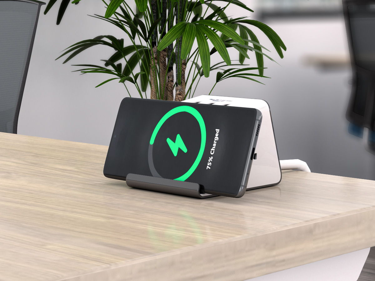 Supreme power unit featuring wireless charging.