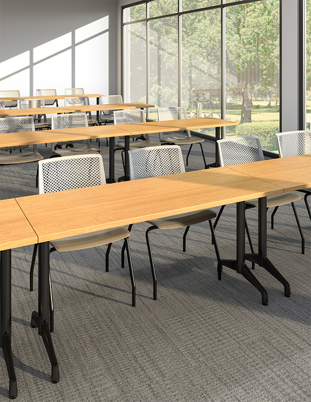 Sensation Next Training Tables in rows for classroom application
