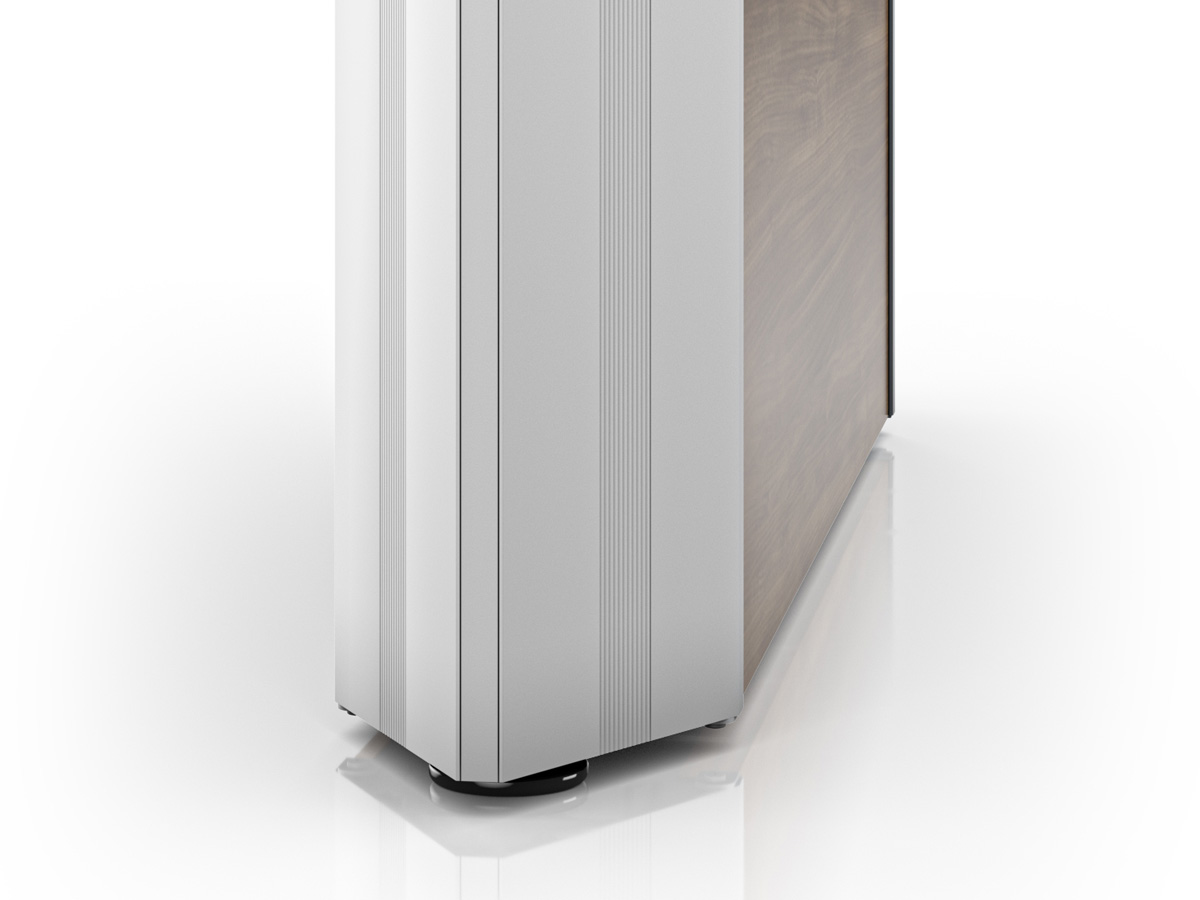 Stealth conference table aluminum extrusion detail