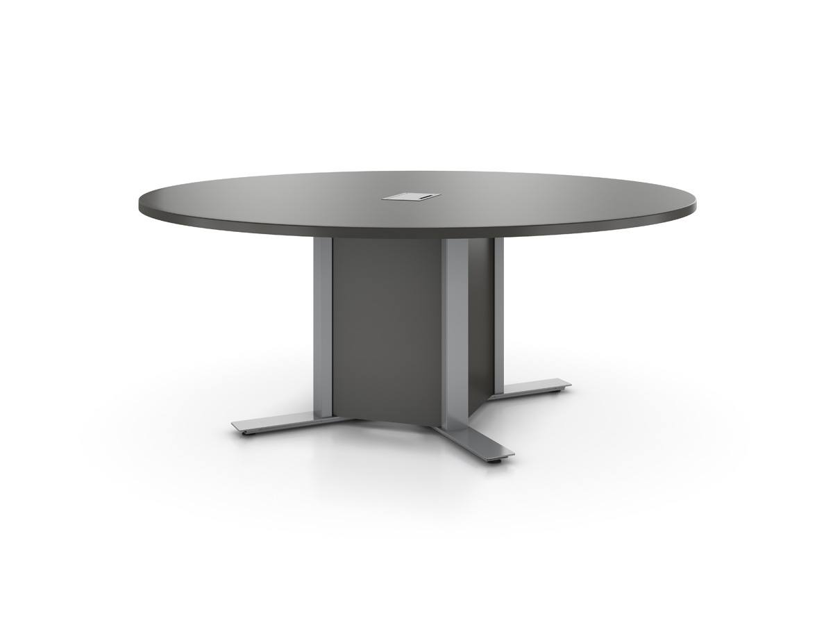 Solano conference table with round top.