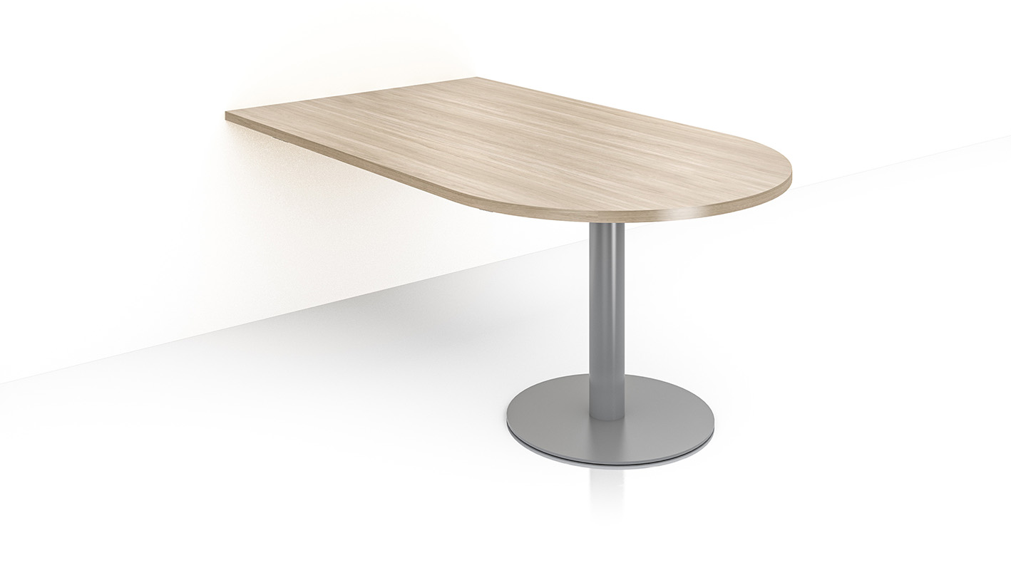 Videosharing Table on white background